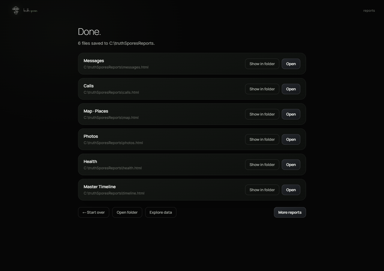 Done — reports saved